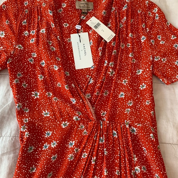 NWT KACHEL x Anthropologie Faux Wrap Dress - Picture 7 of 10